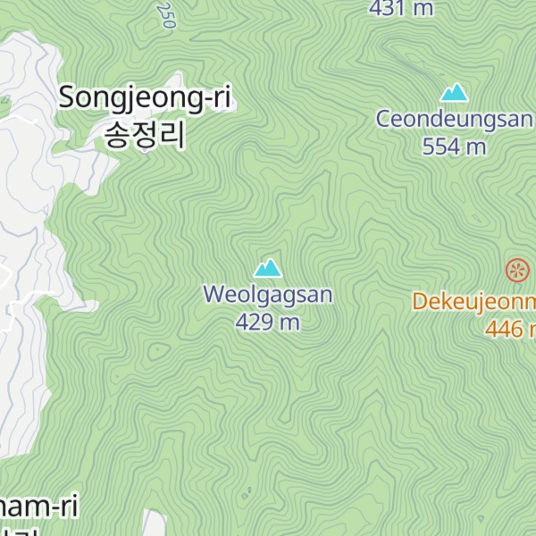 Map of Weolgagsan