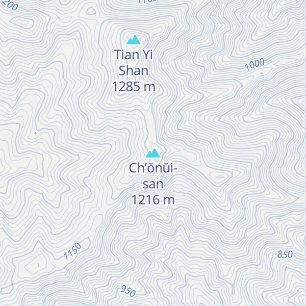 Map of Ch’ŏnŭi-san