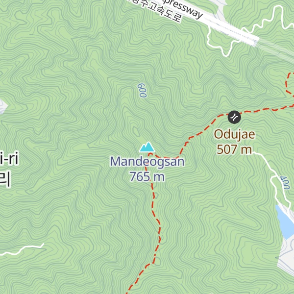 Map of Mandeogsan