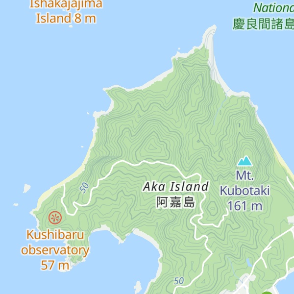 Map of Mt. Ufutaki