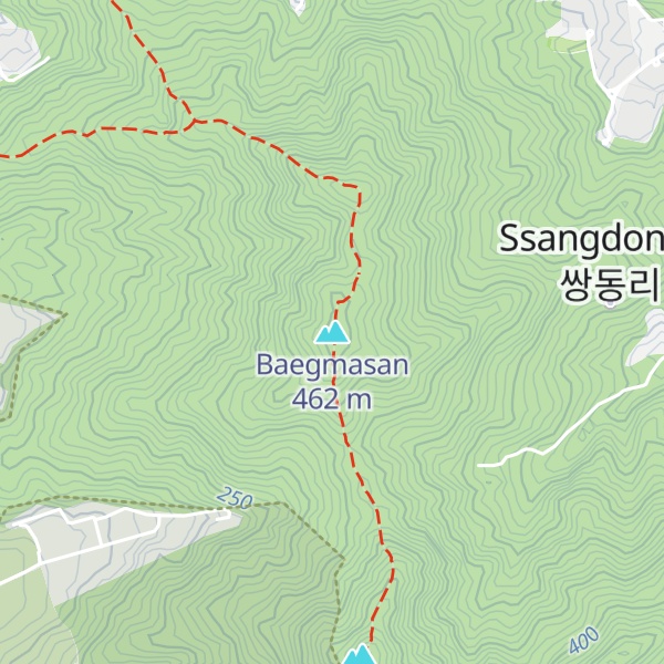 Map of Baegmasan