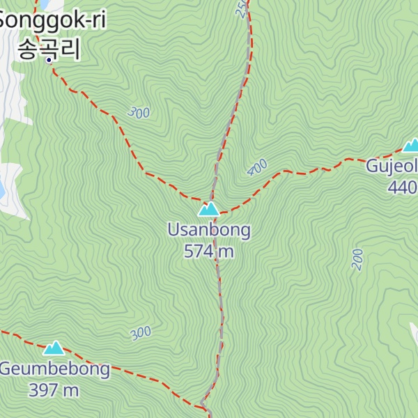 Map of Usanbong