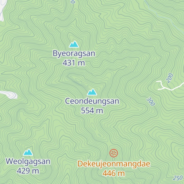 Map of Ceondeungsan