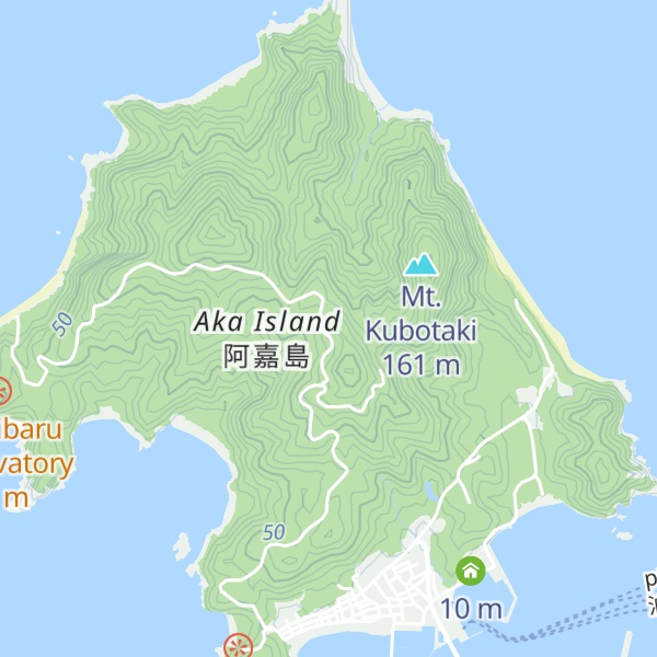 Map of Mt. Nakataki