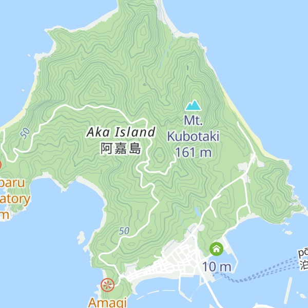Map of Mt. Takibaru