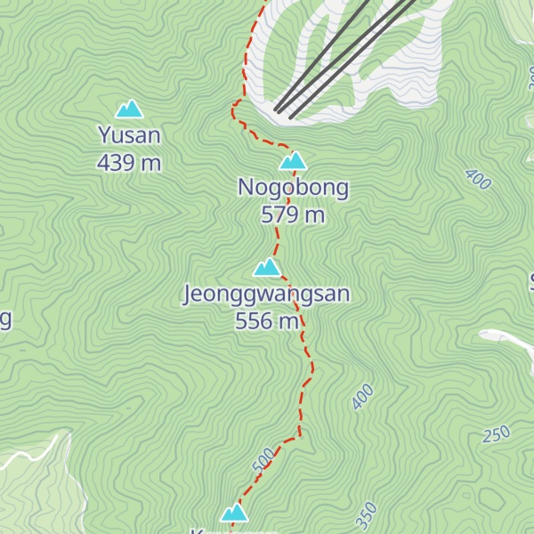Map of Jeonggwangsan