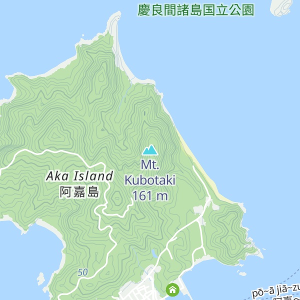 Map of Mt. Kubotaki