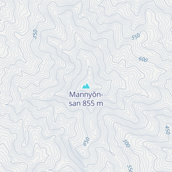 Map of Mannyŏn-san