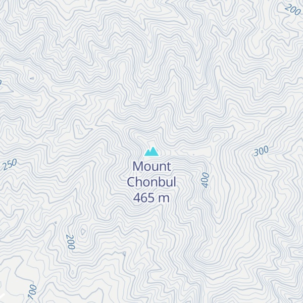 Map of Mount Chonbul