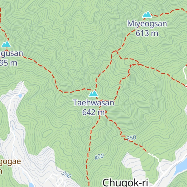 Map of Taehwasan