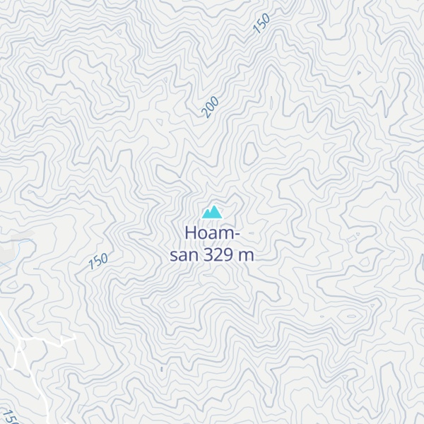 Map of Hoam-san