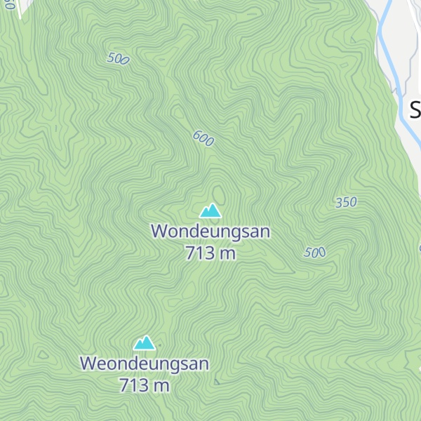 Map of Wondeungsan