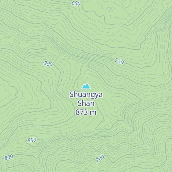 Map of Shuangya Shan