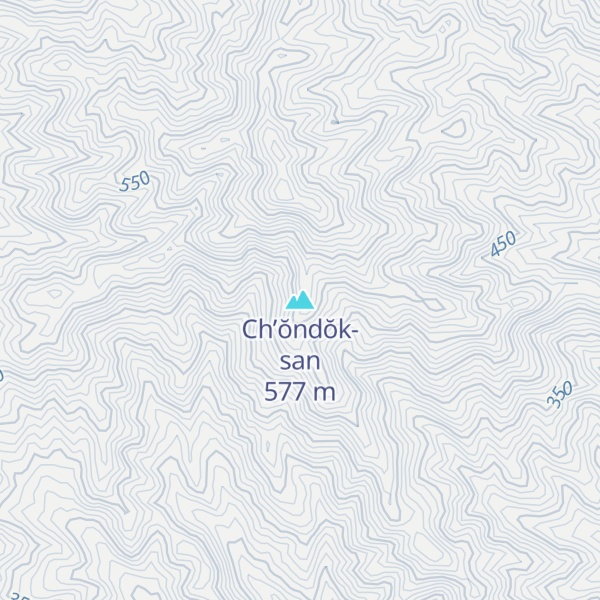 Map of Ch’ŏndŏk-san