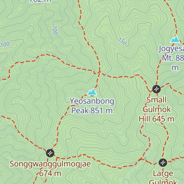 Map of Yeosanbong Peak