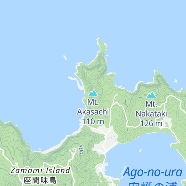 Map of Mt. Akasachi