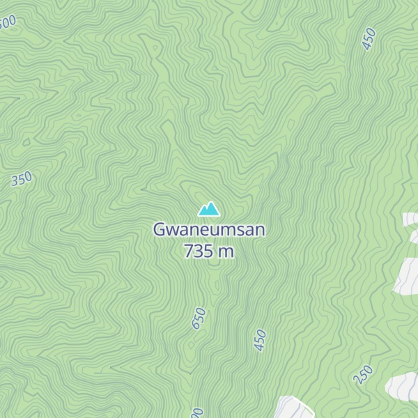 Map of Gwaneumsan