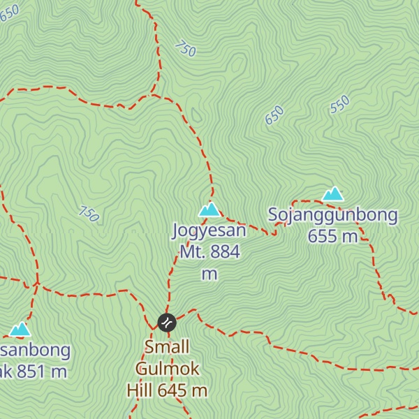 Map of Jogyesan Mt.