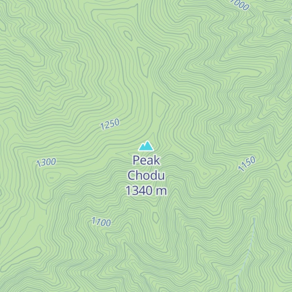 Map of Peak Chodu
