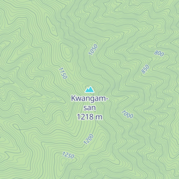 Map of Kwangam-san