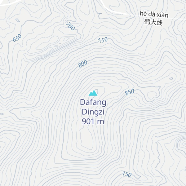 Map of Dafang Dingzi