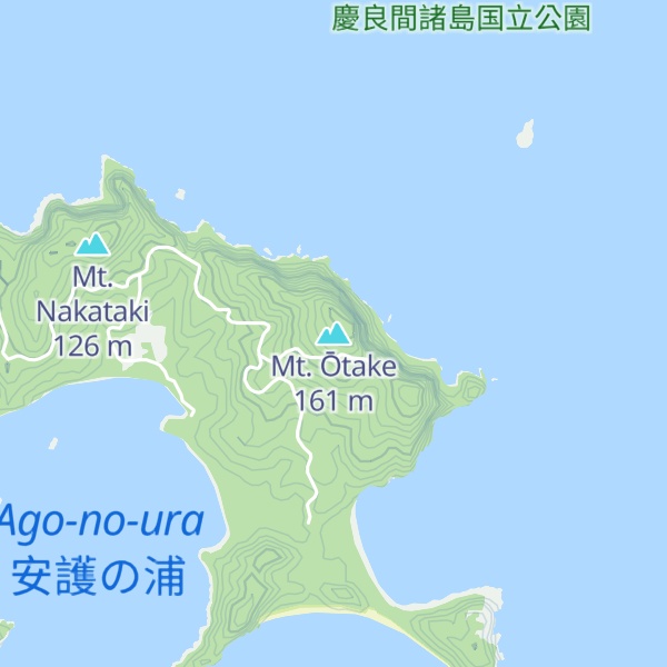 Map of Mt. Ōtake