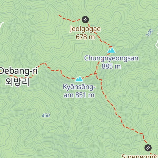 Map of Kyŏnsŏng-am
