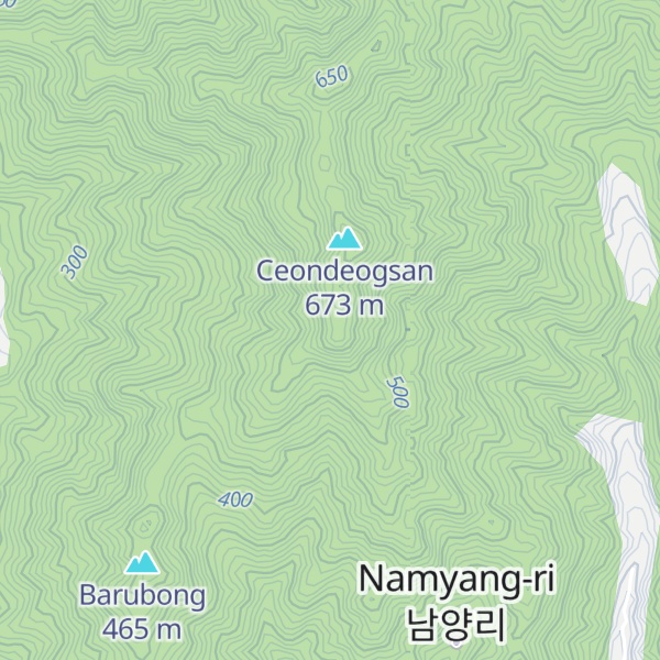 Map of Obongsan