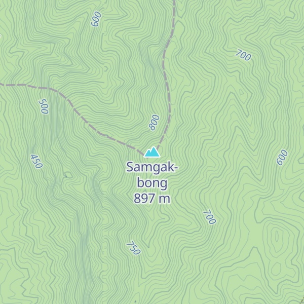 Map of Samgak-bong