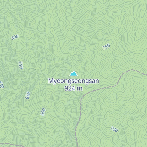 Map of Myeongseongsan