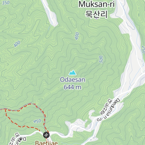 Map of Odaesan