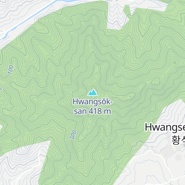 Map of Hwangsŏk-san
