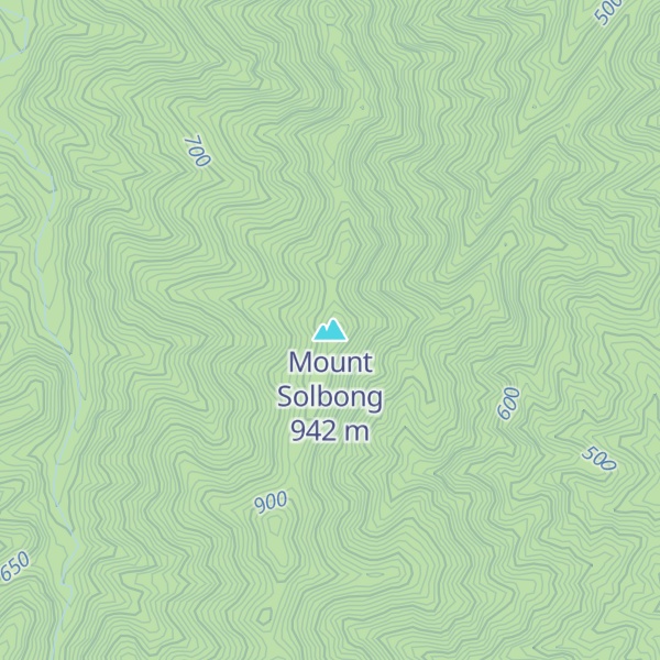Map of Mount Solbong