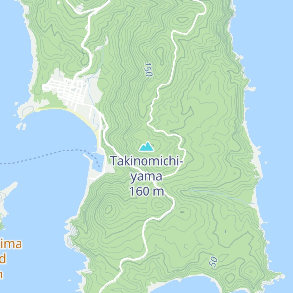 Map of Takinomichi-yama