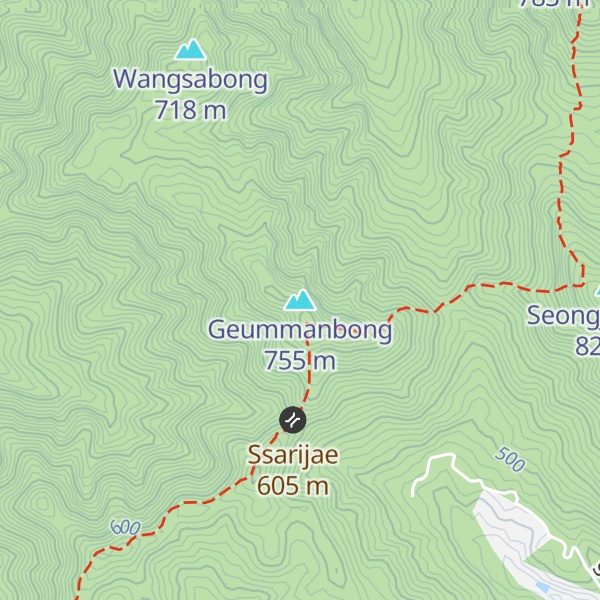 Map of Geummanbong