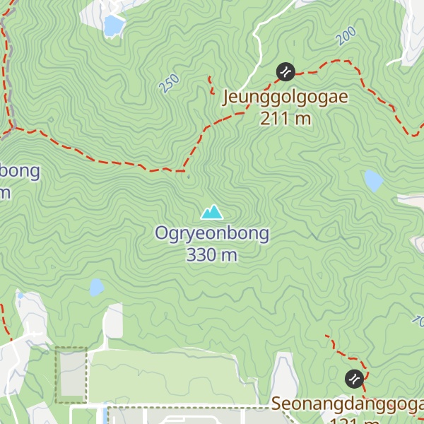 Map of Ogryeonbong