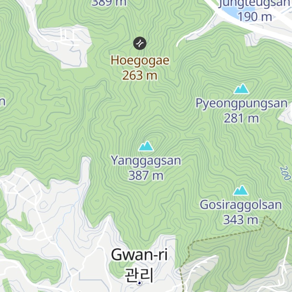 Map of Yanggagsan