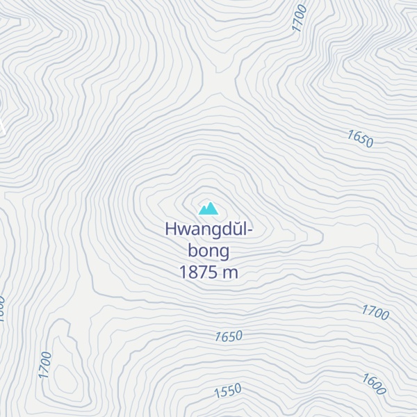 Map of Hwangdŭl-bong