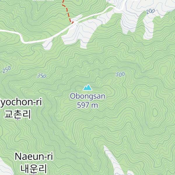 Map of Obongsan