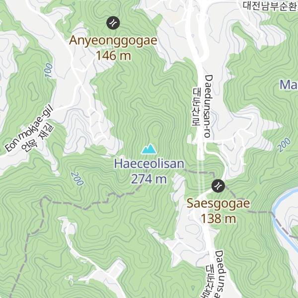 Map of Haeceolisan