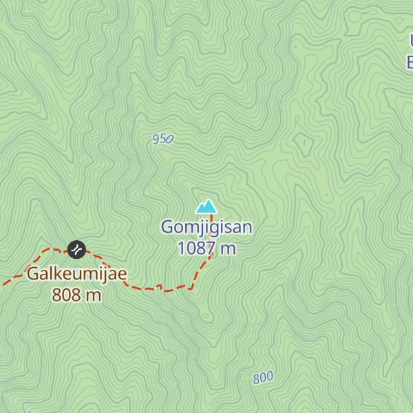 Map of Gomjigisan