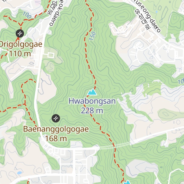 Map of Hwabongsan