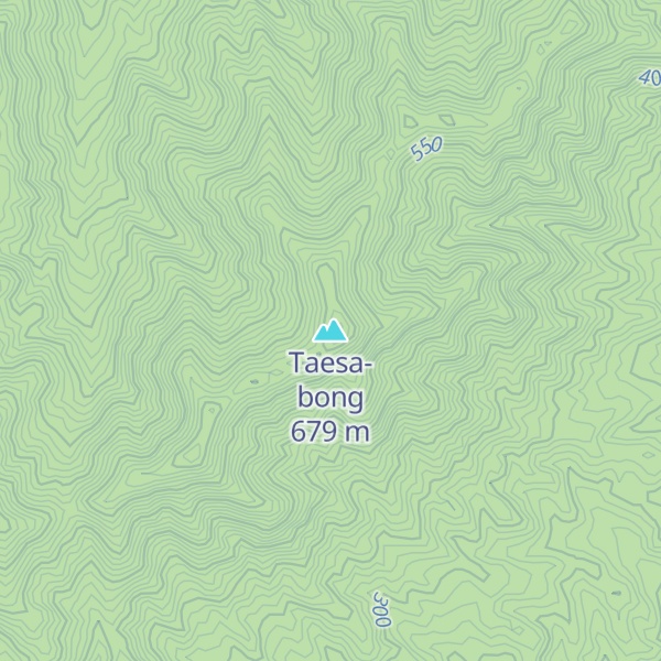 Map of Taesa-bong