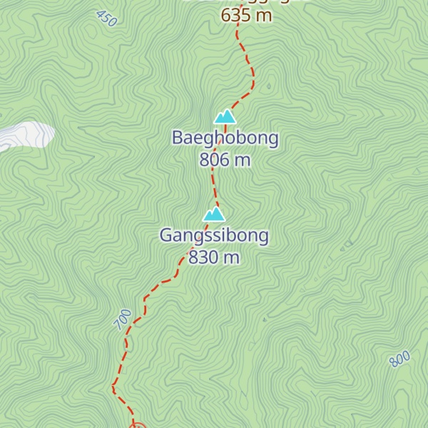 Map of Gangssibong