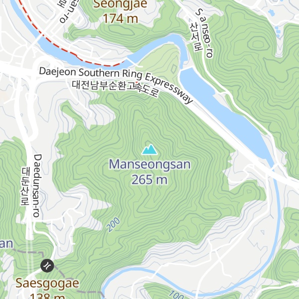 Map of Manseongsan