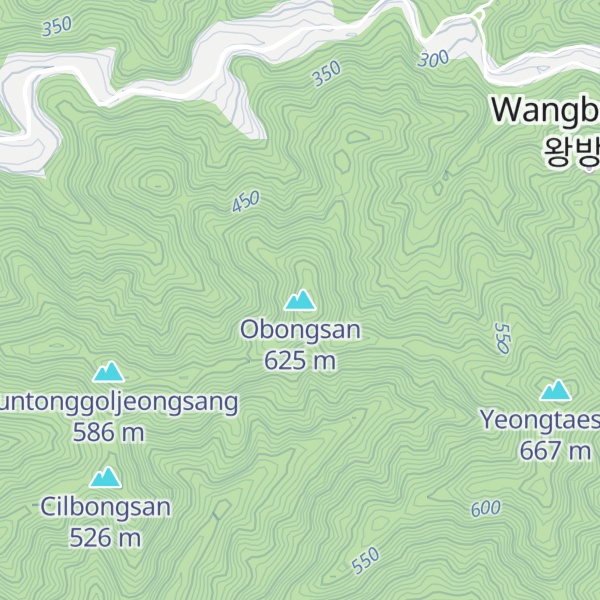 Map of Obongsan