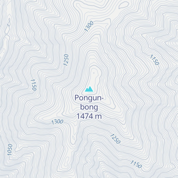 Map of Pongun-bong
