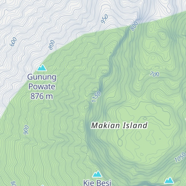 Map of Gunung Kiebesi