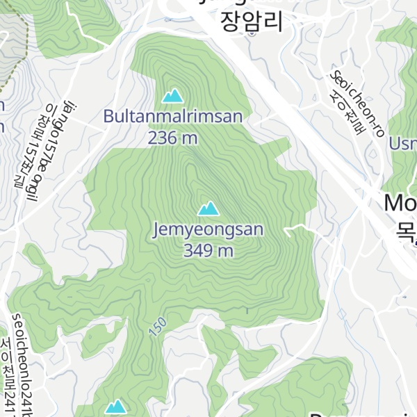 Map of Jemyeongsan