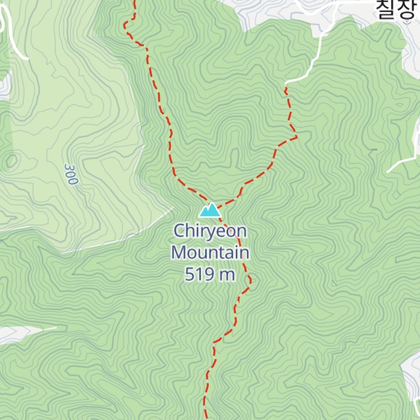 Map of Chiryeon Mountain